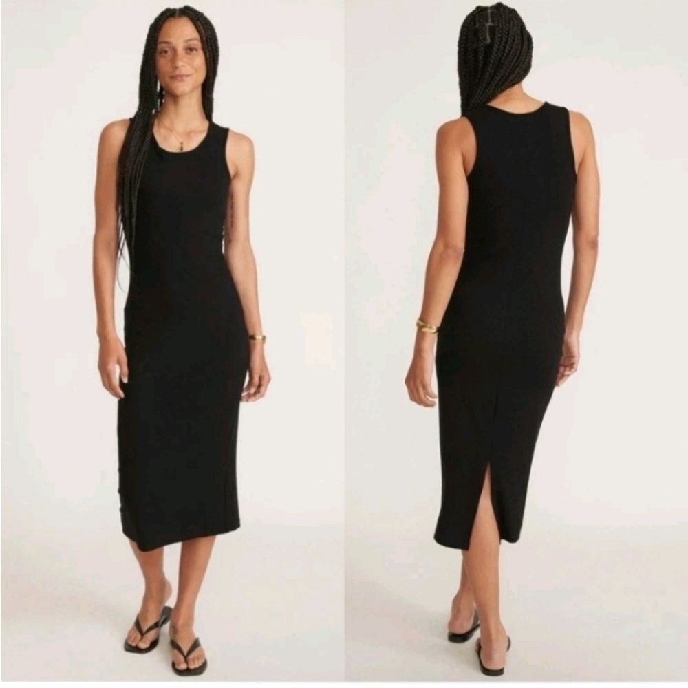 Marine Layer Lexi Daytime Midi Dress Black Size XS
